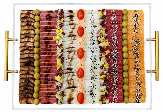 12×16 Assorted Fish Platter-Acrylic - Fishville
