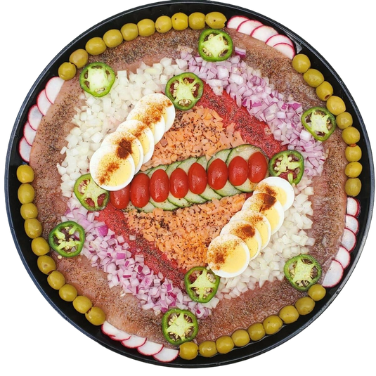 14" Round Gourmet Herring Platter - Fishville