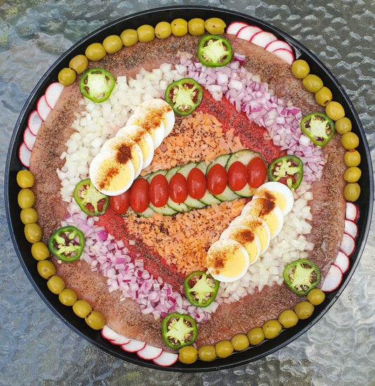 14" Round Gourmet Herring Platter