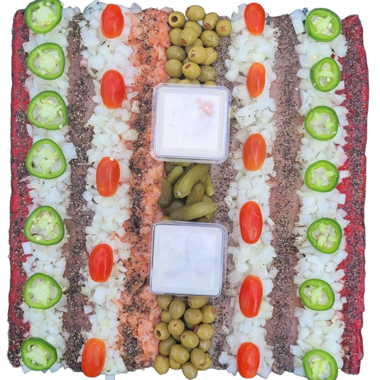 16" Gourmet Herring Platter with Creamy - Fishville