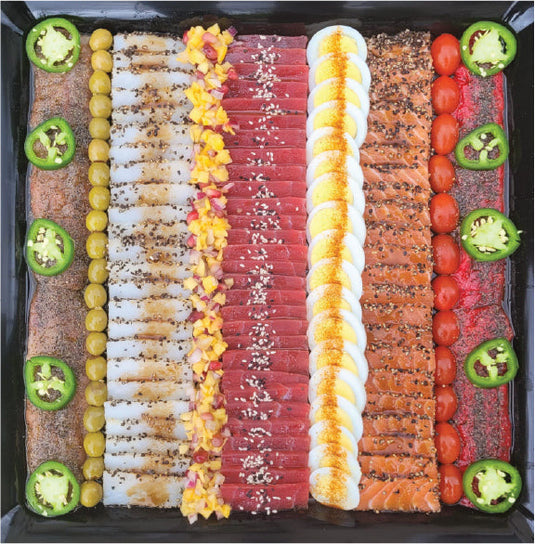 18″ Fish & Herring Combo Platter – Eggs - Fishville