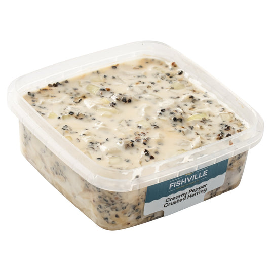 Creamy Pepper Crusted Herring - Fishville