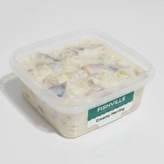 Container of Fishville Creamy Herring