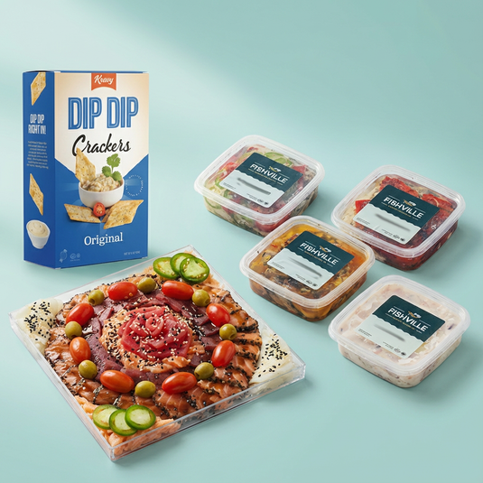 Chanuka Package – Luxury Fish Platter, 4 Herrings & Crackers - Fishville