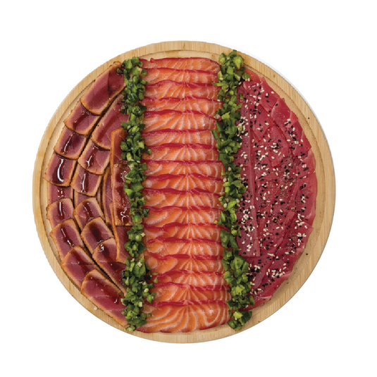 12" Gourmet Cured Fish Board Round - Fishville
