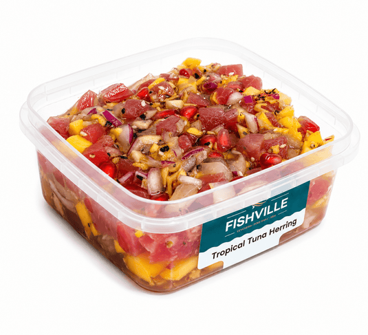 Fresh Tuna Herring - Tropical from Fishville, showcasing vibrant, flaky fish fillets with tropical flavor, ready for cooking or serving.