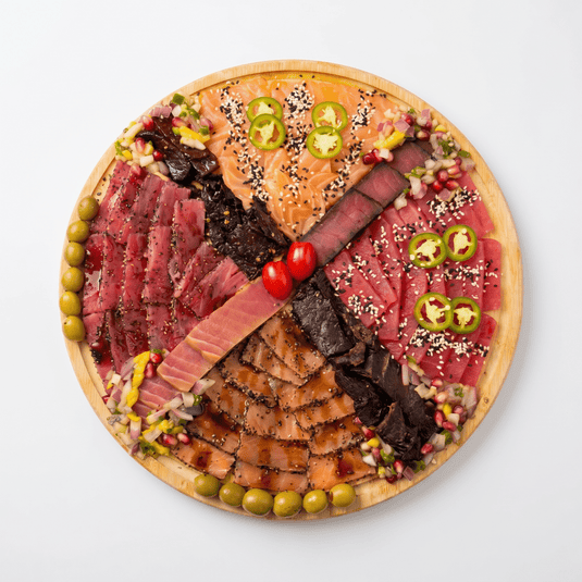14" Round Luxury Assorted Fish Board - Fishville