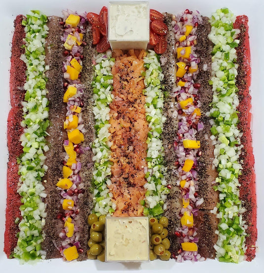 18" Gourmet Herring Platter with Cream