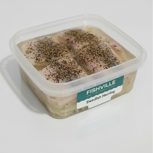 Container of Fishville Swedish Herring 