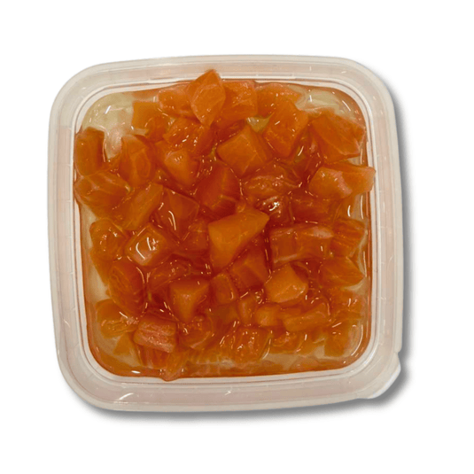 Cured Salmon Cubes with Onions - Fishville