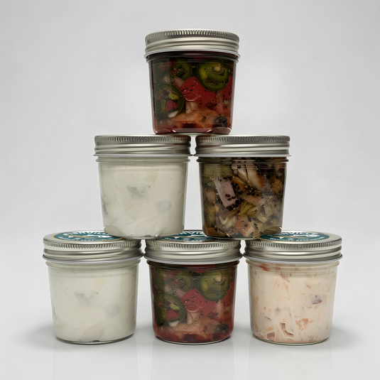 Individual Glass Herring Jar - Fishville